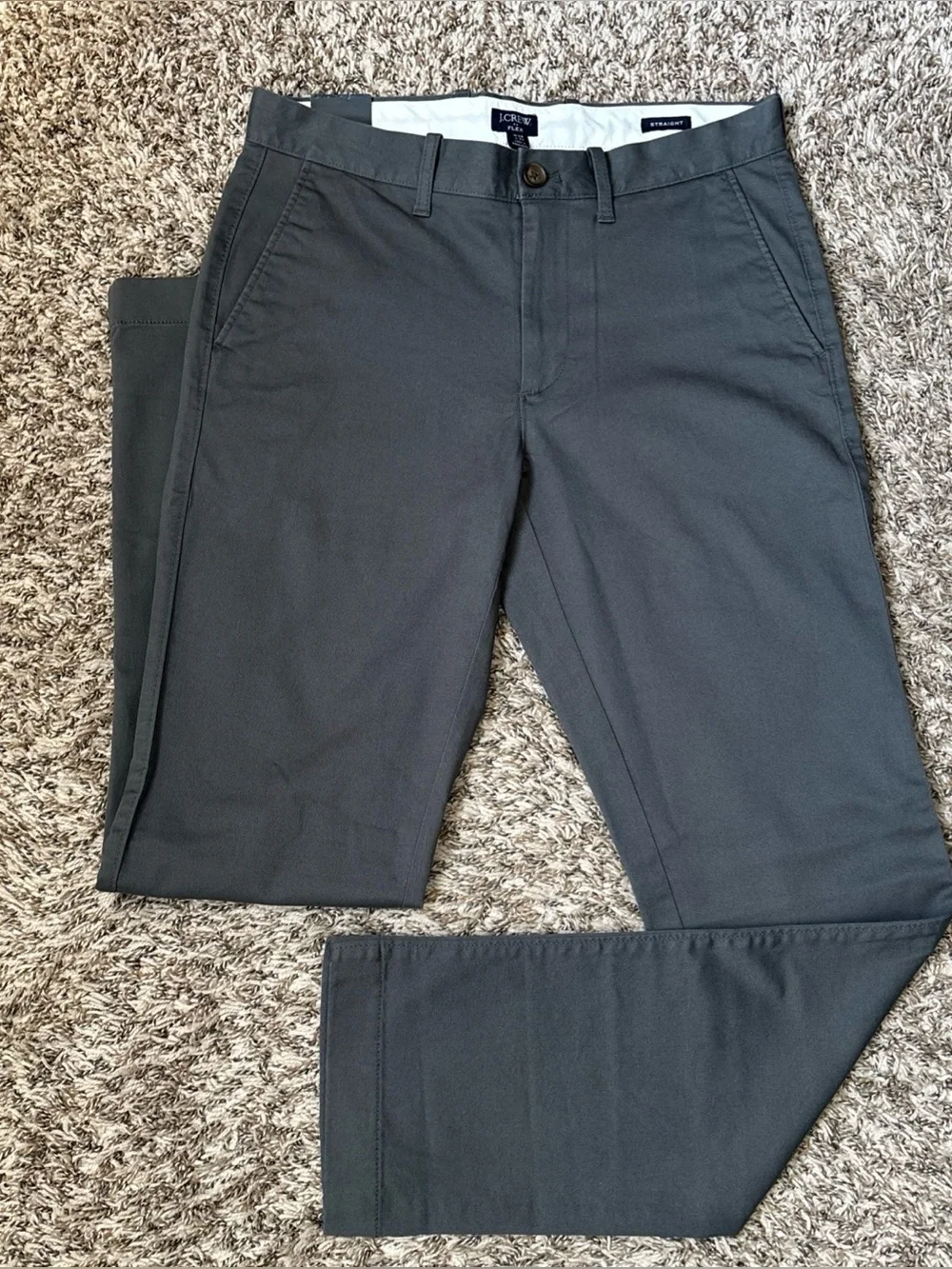 J. Crew Straight Gray Chino Pants